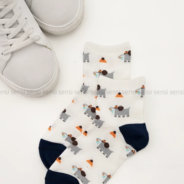 جوراب فیل نیم ساق پنبه کد1004988