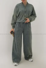 ست بامبر شلوار سنگشور کد1004862