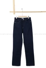 شلوار جین نیم بگ رگولارکد1005006