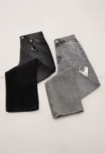 شلوار جین نیم بگ رگولارکد1005006