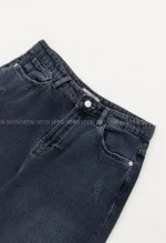 شلوار جین نیم بگ کد1005009