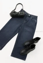 شلوار جین نیم بگ کد1005009