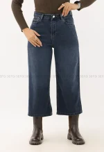 شلوار جین نیم بگ کد1005009