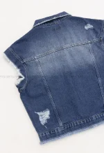 وست جین آستین ریش کد1005005