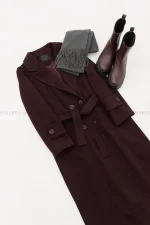 پالتو فوتر 4دکمه آستر دار کد1005029