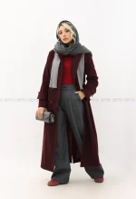 پالتو فوتر 4دکمه آستر دار کد1005029