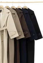 پالتو فوتر 6دکمه آستر دار کد1005028