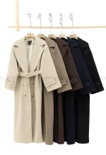 پالتو فوتر 6دکمه آستر دار کد1005028