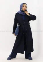 پالتو فوتر 6دکمه آستر دار کد1005028