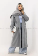 پالتو فوتر موهری4دکمه آستر دار کد1005033