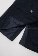 پالتو فوتر یقه ایستاده آستر دار کد1004971