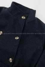 پالتو فوتر یقه ایستاده آستر دار کد1004971