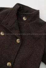 پالتو فوتر یقه ایستاده آستر دار کد1004971