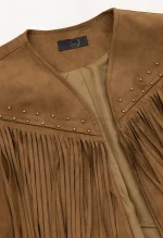 کت جیر آستر دار سرخپوستی کد1005024