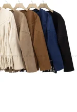 کت جیر آستر دار سرخپوستی کد1005024