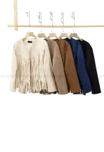 کت جیر آستر دار سرخپوستی کد1005024