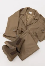 کت شلوار جیر کج راه آستر دارکد1005027