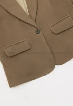 کت فوتر باکسی تک دکمه آستر دارکد1004802