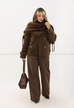 کراپ کت موهری آستر دار کد1005022