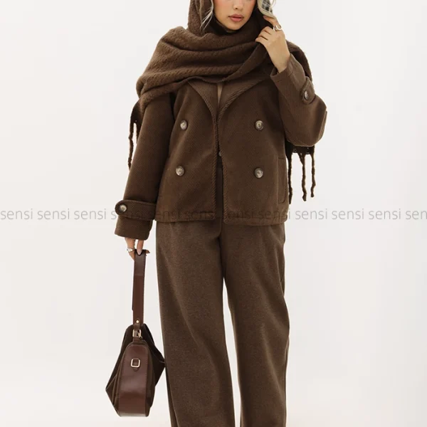 کراپ کت موهری آستر دار کد1005022