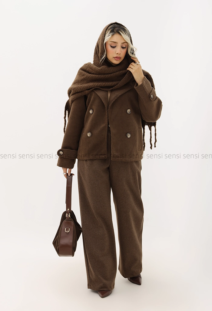 کراپ کت موهری آستر دار کد1005022