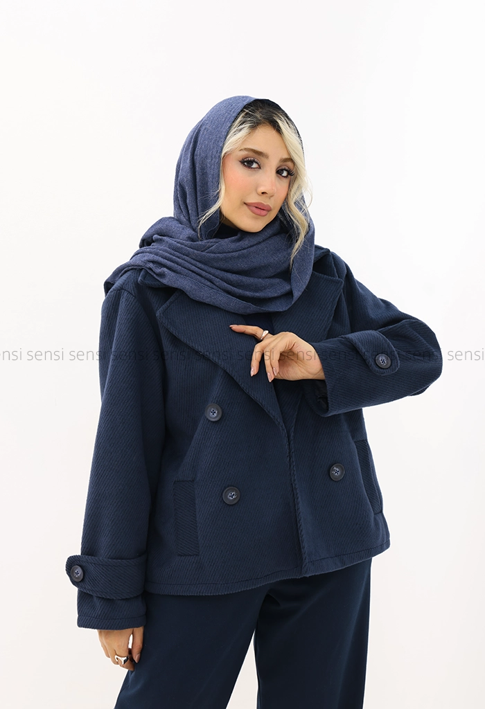 کراپ کت موهری آستر دار کد1005022