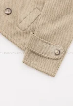 کراپ کت موهری آستر دار کد1005022