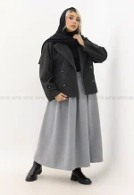 کراپ کت موهری آستر دار کد1005022