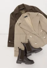 کراپ کت موهری آستر دار کد1005022