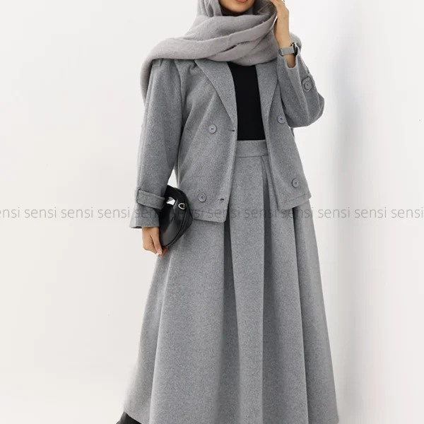 کراپ کت موهری آستر دار کد1005034